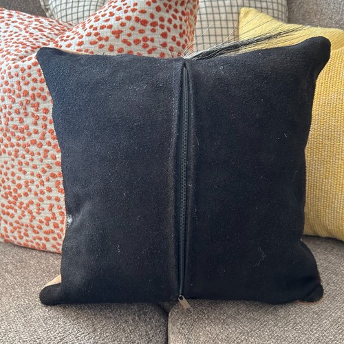 Genuine Zebra Hide Pillow cover 15X15" # 21 - Real Zebra Skin Cushion Cover - Picture 6 of 8