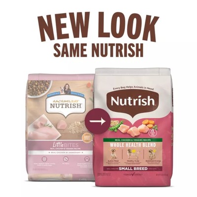Nutrish Small Breed Real Chicken Recipe Whole Health Blend Dry Dog Food 14lbs
