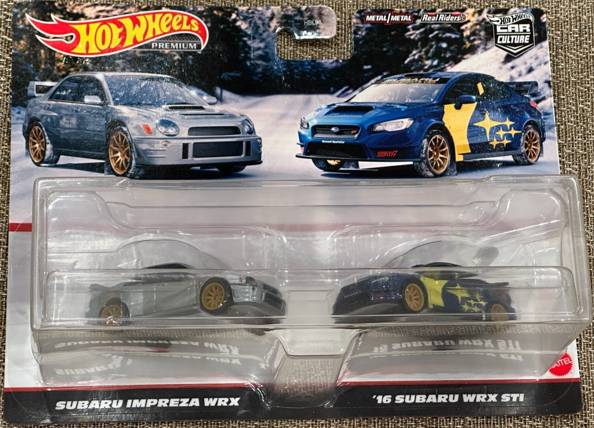 Hot Wheels Premium Car Culture 2 Pack Subaru Impreza WRX - '16