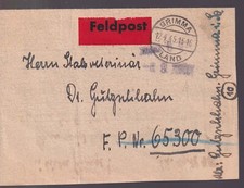 Deutsches Reich/WK II/FP, Grimma Land, 12.4.45 / Zur&uuml;ck 6.9.45