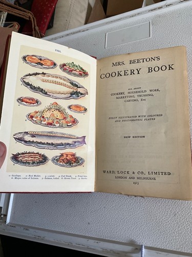 Antique Cook Book "Mrs. Beeton's Cookery Book" Illustrated 1913 - Picture 6 of 9