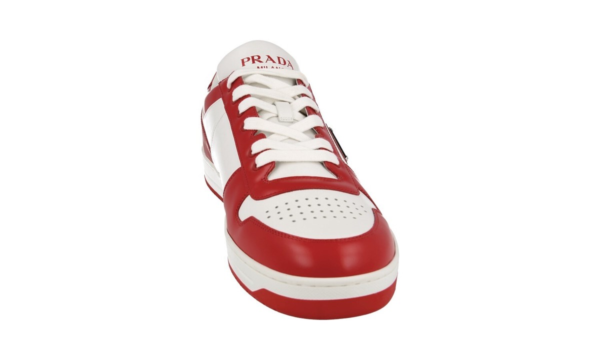【PRADA】SNEAKER◆2EE364Z5O PRADA DOWNTOWN SNEAKERS SHOES 2EE364 BLUE WHITE LEATHER NEW