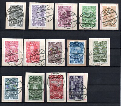 Austria 1910 old (incomplete) set Franz Joseph stamps (Michel 161/74) nice used
