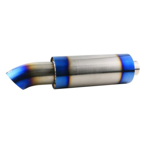 2.5'' inlet Straight Flow Racing Exhaust Muffler Tip OD 3.5'' OD Body 5'' 550mm - Picture 4 of 7