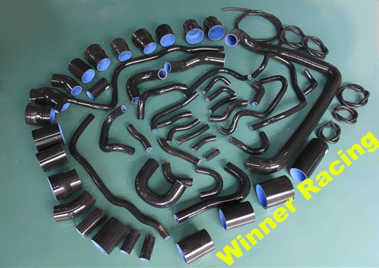 52PCS Silicone Hoses For Nissan 300ZX Z32 Twin Turbo VG30DETT 1990
