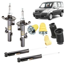 KIT 4 AMMORTIZZATORI FIAT DOBLO' 223 1.3 1.9 JTD + KIT 4 TAMPONI COMPLETO