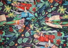 Indian Cotton Frida Kahlo Print Dress Fabric Soft Voile Fabric Perfect for Craft
