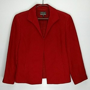 tailored red blazer