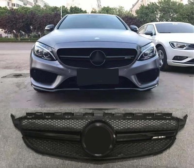 Led Black Grill For Mercedes Benz C Class W5 Emblem C250 C300 15 18 Ebay
