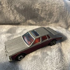 Vintage 1980 Hot Wheels Blackwall Cadillac Seville Silver/Purple- Hong Kong