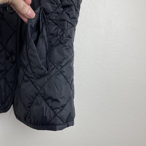 Gap Puffer Jacket Womens XS Black Quilted Vest Mandarin Collar Packable Nylon - Picture 5 of 10