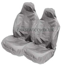 For PROTON Coupe - Heavy Duty Grey Waterproof Car Seat Covers - 2 x Fronts