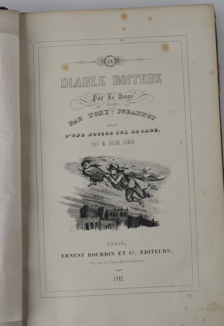 M. Jules Janin, Le Diable Boiteux Le Sage. Illustrated by Tony Johannot 1842