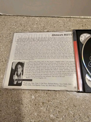 Human Butt Rollins 2-Disc. CD 1992 Canada Talking CD - Picture 3 of 8