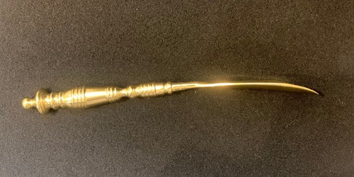 RARE Vintage Solid Brass Shoe Horn Elegant Sturdy - 第 5/14 張圖片