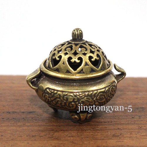 Brass Vintage Cone Incense Burner Incense Holder Home Office Desktop Decoration - Picture 6 of 6