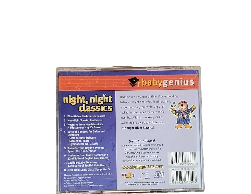 Night, Night Classics by Genius Products (CD, Apr-2000, Genius