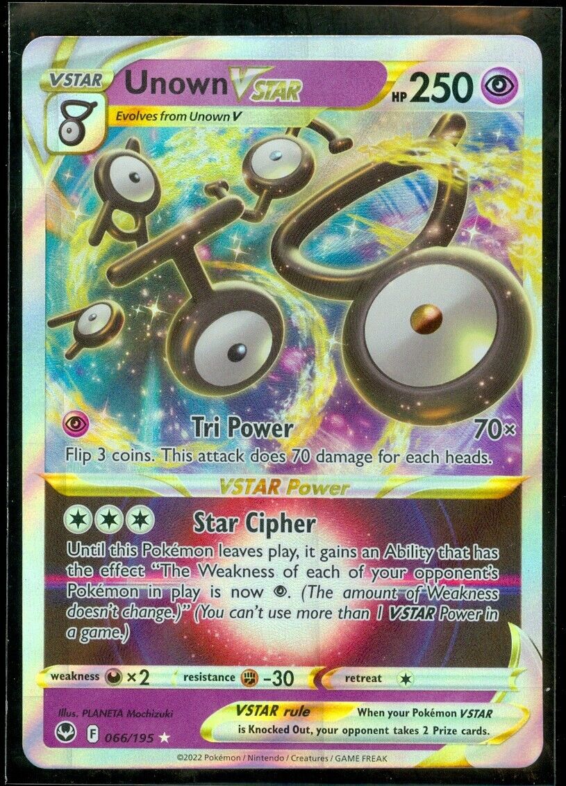 Unown VSTAR - Silver Tempest Pokémon card