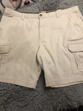 REDHEAD Men's Tan/Khaki 8-Pocket Cotton/Polyester Blend Cargo Shorts, Size 44