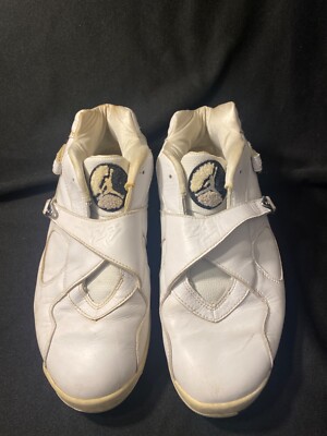 2003 Nike Air Jordon 8 Retro Low White Metallic Silver 23 Size 11