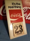 Coca-Cola Vintage Metal Calendar Sign: “It’s the Real Thing” (1970)