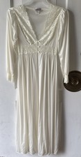 Shadowline Ivory Sheer Nylon Robe Womens Size S