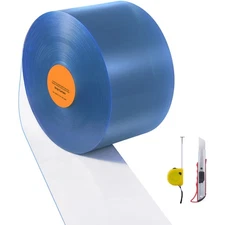 Uimoso PVC Strip Curtain Roll 150 ft x 8 in for Doorway Applications