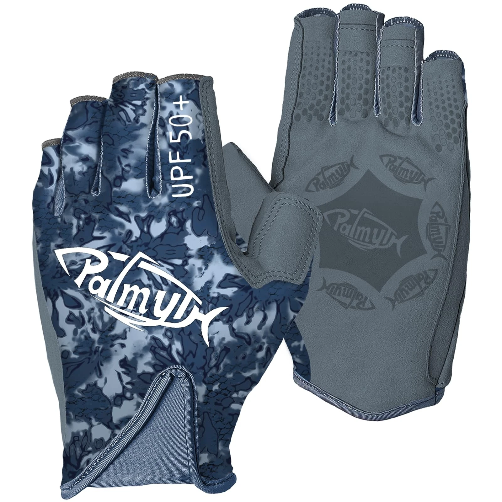 UPF 50+ Fingerless Sun Fishing Gloves –UV Protection Lightweight Water Sports...