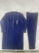 African Men  s Clothing 2 Piece Set Dashiki Shirt And Pants Size XL