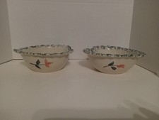 heart shaped clay bowls bule marble with flower