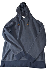 Frederik Anderson Copenhagen Knit Hoodie Men’s Pullover Size Medium Blue