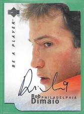 1995-96 Upper Deck *FACTORY SIGNED* ~ Card#S105 ~ Rob Dimaio ~ Die Cut