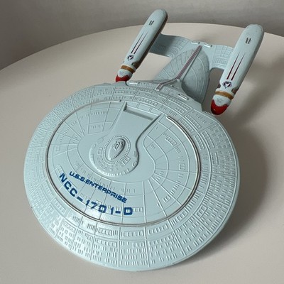 USS Enterprise NCC-1701-D Eaglemoss Star Trek Spacecraft Model Toy Gray Die-Cast