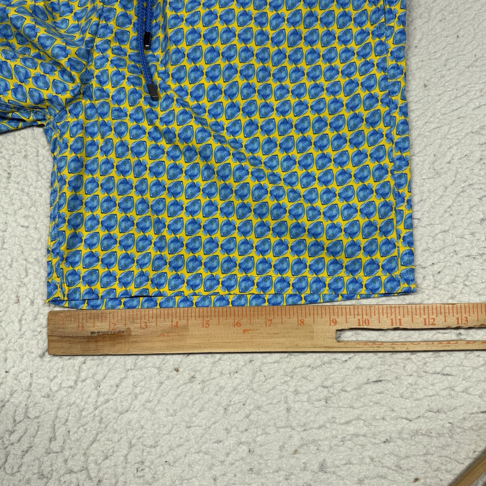 Bugatchi Blue Cosmo Fish Drawstring Swimwear Swim… - image 12