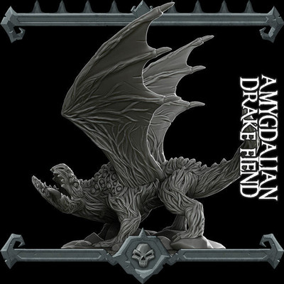 AMYGDALIAN DRAKE FIEND  - Miniature | Dungeons and dragons | Cthulhu | Pathfinde