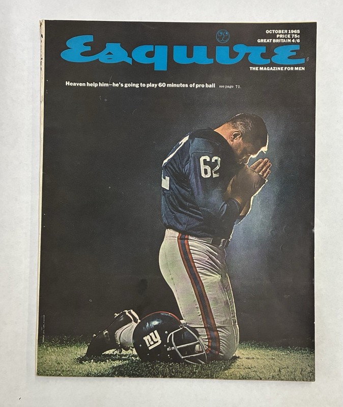 Esquire Magazine October 1965 Football, Raquel Welch, Saul Bellow