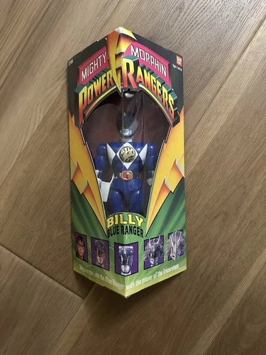 Vintage 1993 Power Rangers Mighty Morphin Billy Blue Ranger Figure New Sealed