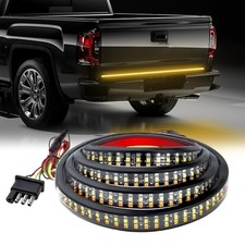 Truck Tailgate Light Bar, 59" Triple-Row LED 59 inches White Yellow Red