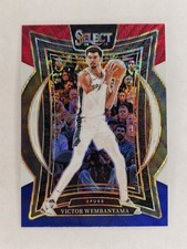 2024-25 PANINI SELECT CONCOURSE RED, WHITE, BLUE PRIZM #9 VICTOR WEMBANYAMA ZG
