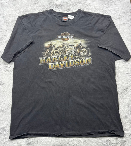 Harley Davidson Shirt Mens 2XL Black Fishers Indiana Indianapolis Short Sleeve