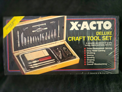 Brand New! X-ACTO DELUXE Craft Tool Set 46-Piece with Wood Case