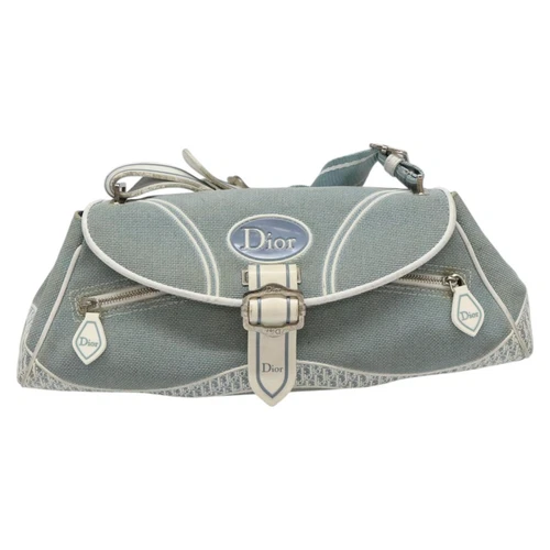 Sac bandoulière Dior Trotter toile bleue authentique