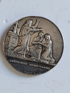 MEDAILLE DE MARIAGE EN ARGENT 16 Grammes Non Daté