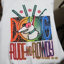 VTG 80's Youth Rude Dog White Sweatshirt Size M