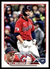 Will Brennan 2023 Topps #453 Guardians MLB READ FREE SHIPPING AutographDen