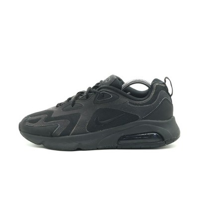 Nike Herren Air Max 200 Sneaker Schwarz Textil Low-Top Atmungsaktiv EU 42.5