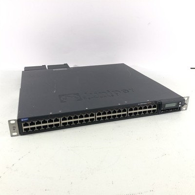 Juniper EX4200-48PX 48 Port Gigabit PoE Switch w/ Dual 930W PSU EX-UM-2X4SFP