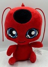 Llavero oficial de juguete de peluche Bandai Miraculous Red Ladybug Tikki 2016 6"