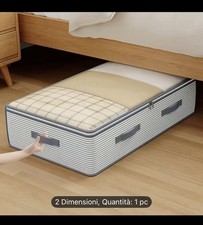 2 Pezzi Scatole per Vestiti, Contenitori Organizer Armadio per Piumoni, Scatola 