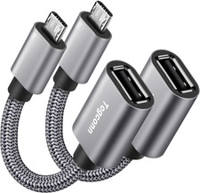 USB to Micro Adapter 2 Pack, Male A Female, 2 Pack